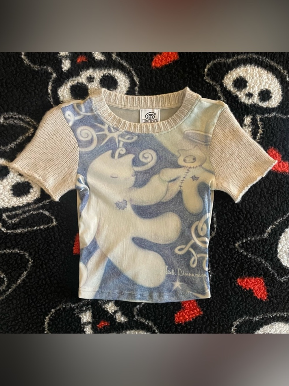 Sixth Dimension Snowflakes Mesh Tee